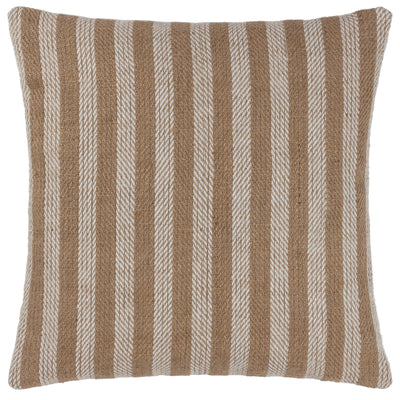 Strata Stripe Jute 45cm Cushion