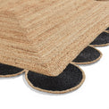 Natural Chesney Jute Scalloped Edge Natural Rug from Roseland Furniture