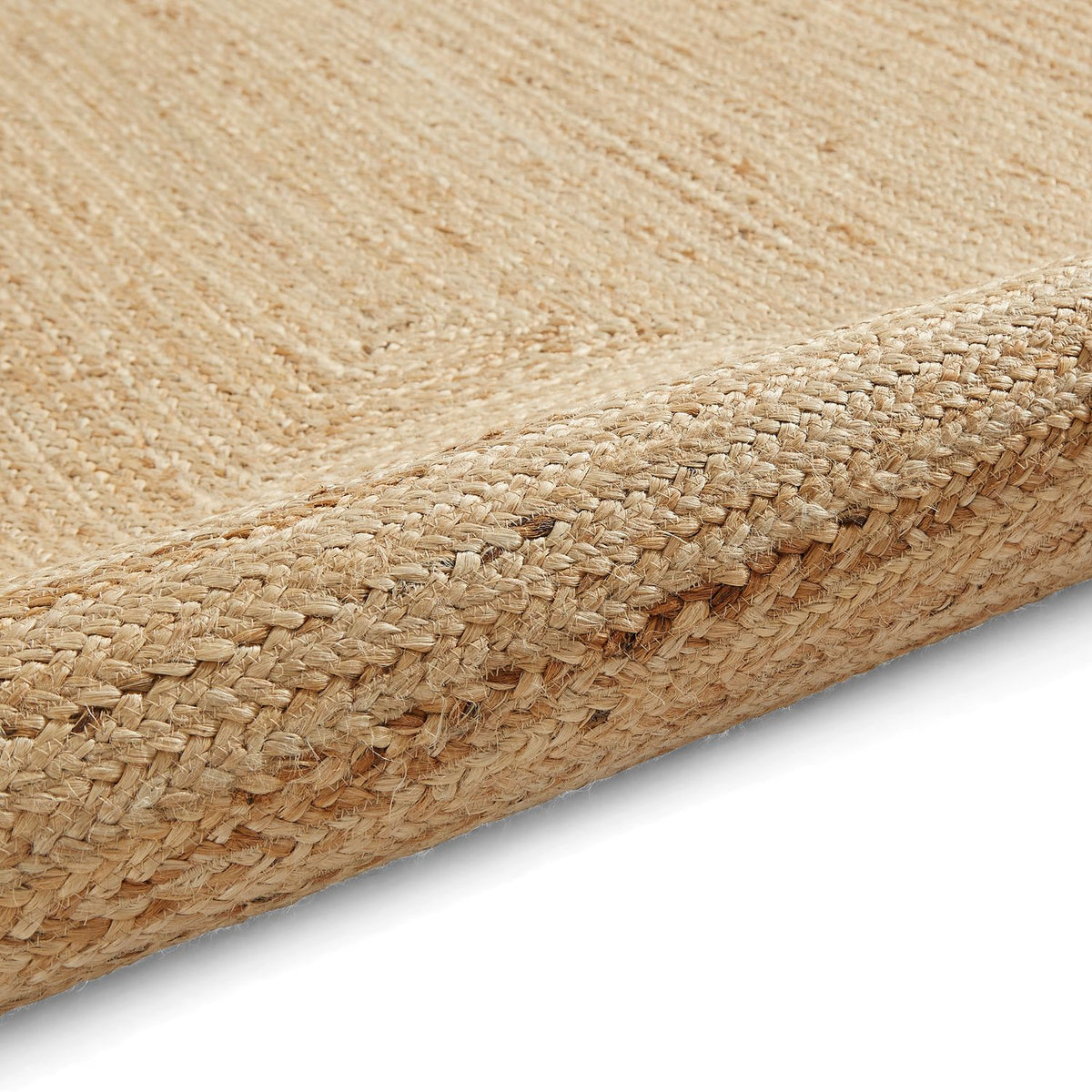 Natural Chesney Jute Scalloped Edge Natural Rug from Roseland Furniture