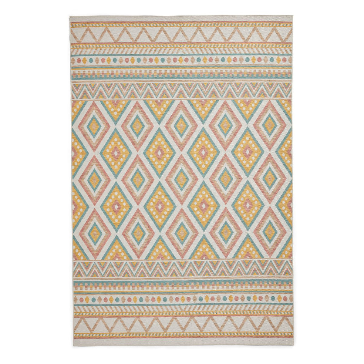 Beige Loxley Multicolour Indoor/Outdoor Rug from Roseland Furniture