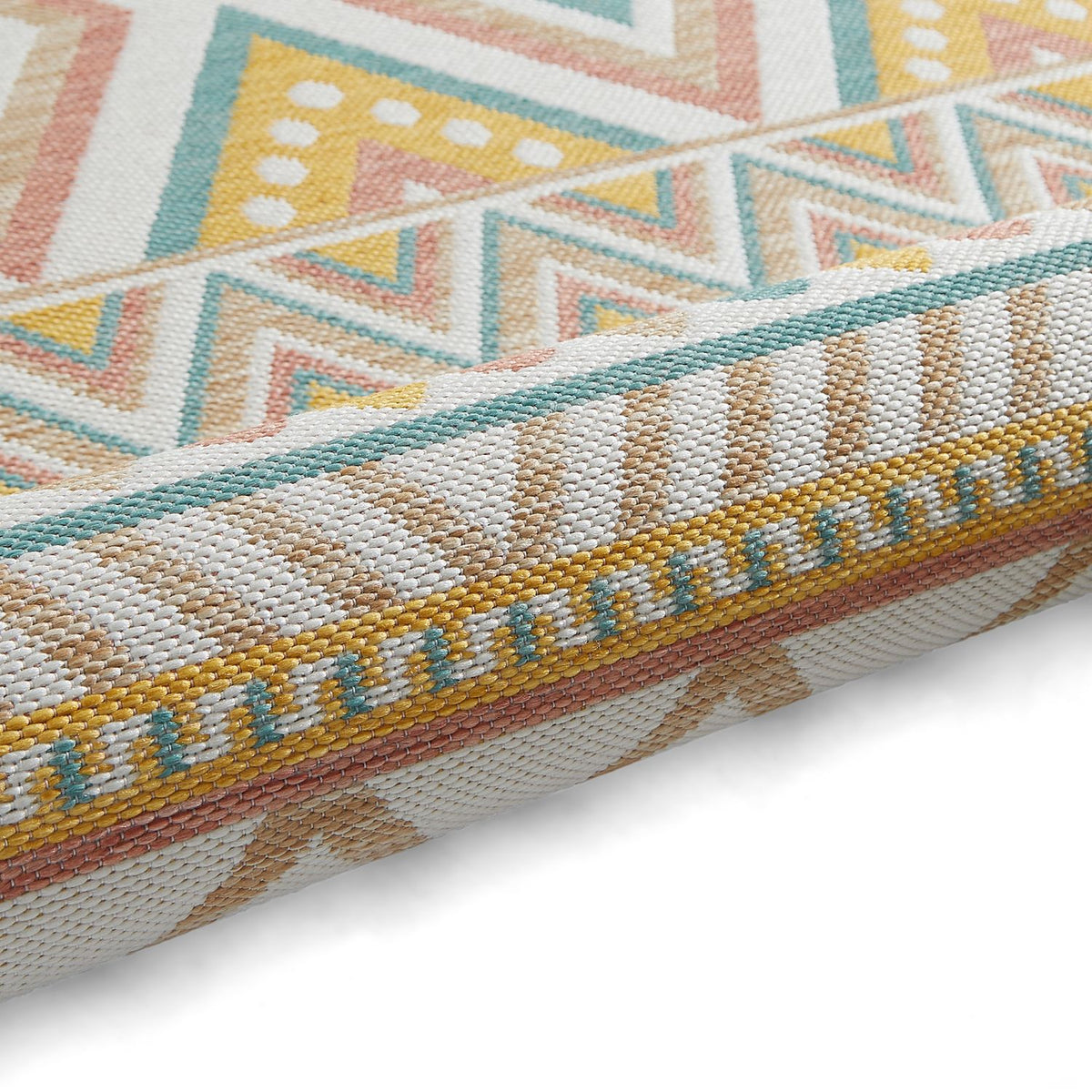 Beige Loxley Multicolour Indoor/Outdoor Rug from Roseland Furniture