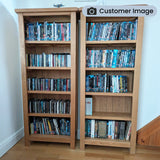 Surrey Oak Slim Bookcase by Roseland Furniture