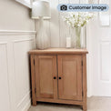 Surrey Oak Small Cupboard from Roseland Furniture