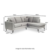 Swift RH Chaise Grey Roseland Furniture