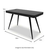 Tori 4.0 Black Smart Desk with Wireless Charging & Bluetooth Speaker dimensions