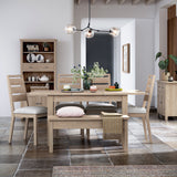 Trelan Oak 120cm - 165cm Extending Dining Table from Roseland Furniture