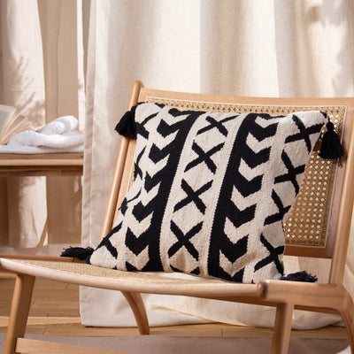 Ural Woven Cotton Tassled 50cm Cushion