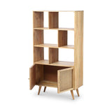 Venti Mango and Cane Bookcase from Roseland Furniture