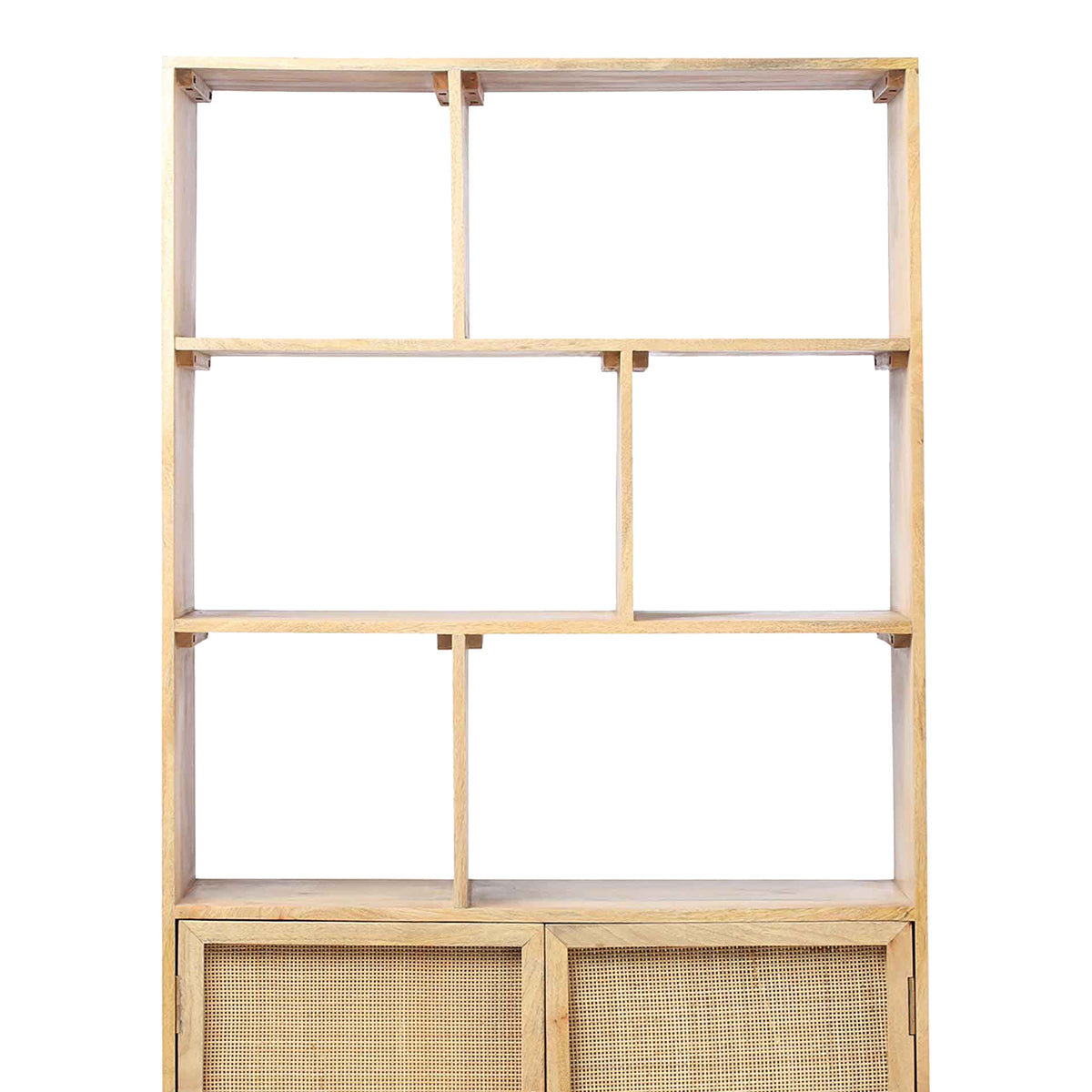 Venti Mango and Cane Bookcase from Roseland Furniture