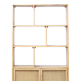 Venti Mango and Cane Bookcase from Roseland Furniture