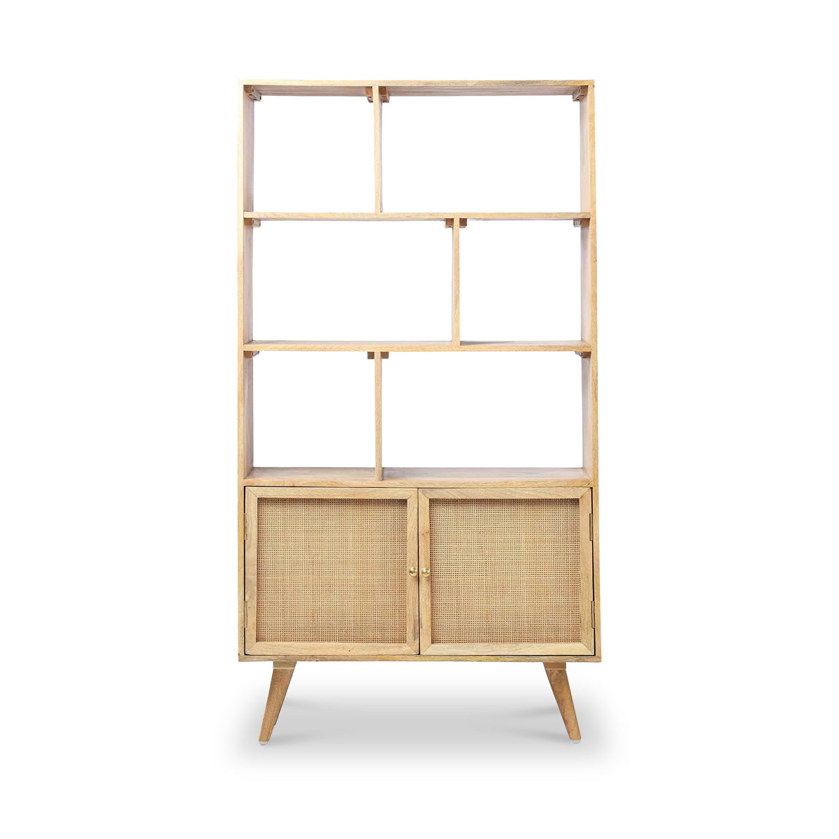 Venti Mango and Cane Bookcase from Roseland Furniture