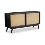 Venti Mango and Cane Large Sideboard with Sliding Doors from Roseland Furniture