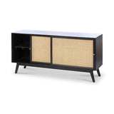 Venti Mango and Cane Large Sideboard with Sliding Doors from Roseland Furniture