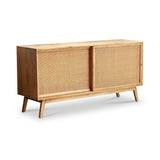 Venti Mango and Cane Large Sideboard with Sliding Doors from Roseland Furniture