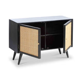 Venti Mango and Cane Small Sideboard from Roseland Furniture