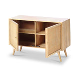 Venti Mango and Cane Small Sideboard from Roseland Furniture