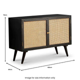 Venti Mango and Cane Small Sideboard from Roseland Furniture