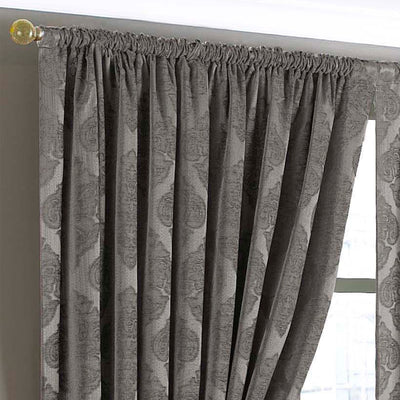 Winchester Diamond Jacquard Pencil Pleat Curtains