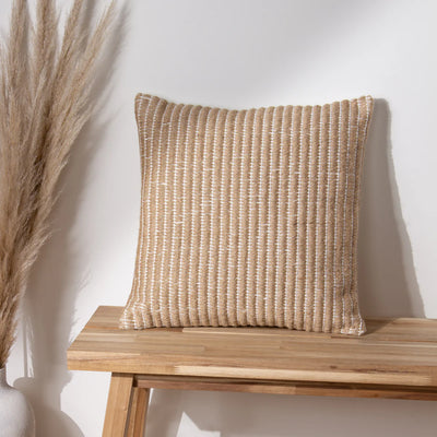 Weavestripe Natural 45cm Cushion