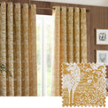 Winter Woods 228X137 Eyelet Curtains Ochre