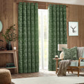 Winter Woods 228X137 Eyelet Curtains Emerald