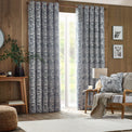 Winter Woods 228X137 Eyelet Curtains Midnight