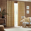 Winter Woods 228X137 Eyelet Curtains Ochre