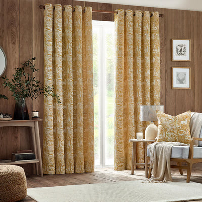 Winter Woods Chenille Eyelet Curtains