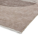 Beige Harford Circle Design Flatweave Washable Rug from Roseland Furniture