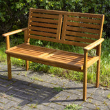 Napoli Acacia 2 Seater Bench for Garden or Patio