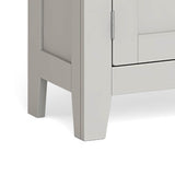 Lundy Grey Mini Cupboard - Close Up of Bottom Feet