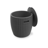 Faro Black Rattan Ice Bucket