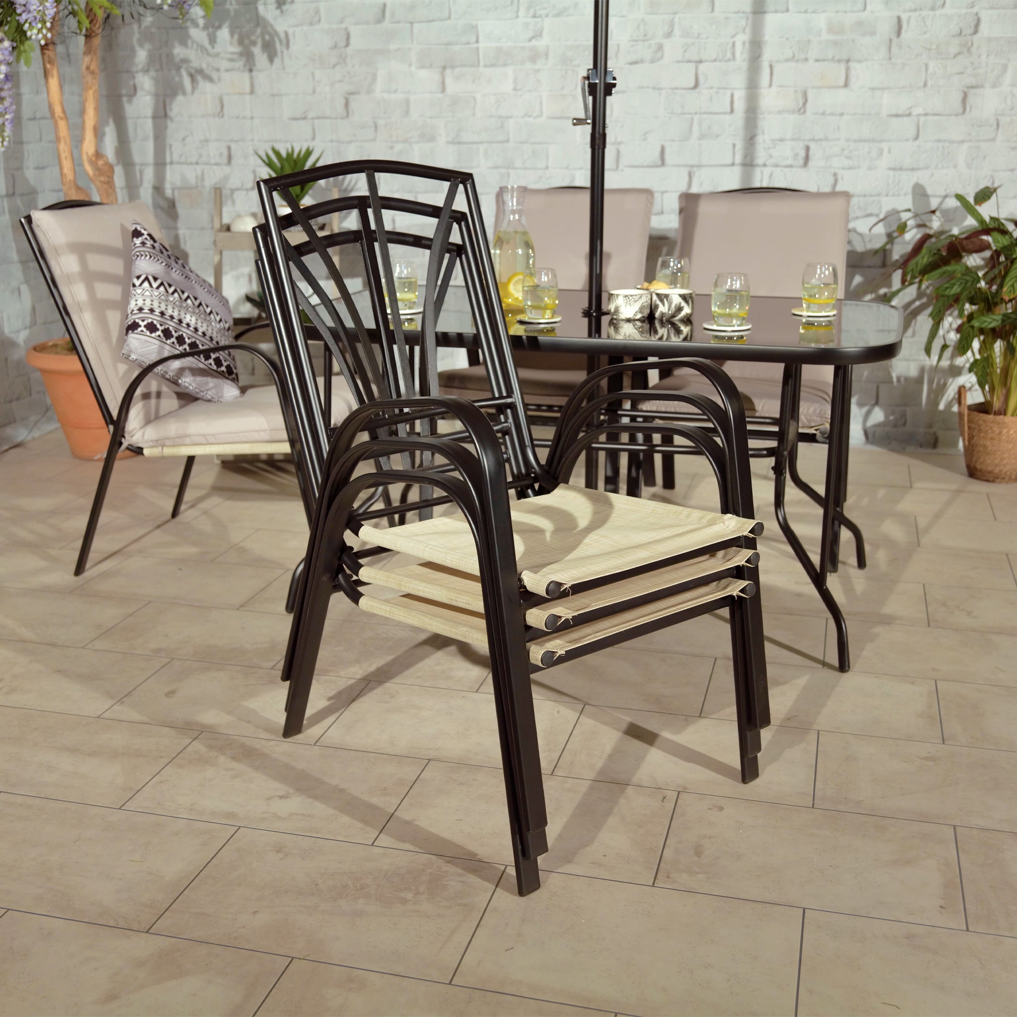 Amalfi 6 seater dining set new arrivals