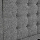 Ashley Grey Upholstered Ottoman Storage Bed 