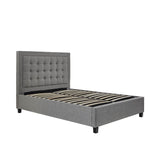 Ashley Grey Upholstered Ottoman Storage Bed 