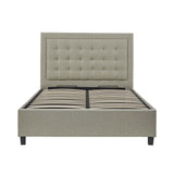 Ashley Oatmeal Upholstered Ottoman Storage Bed 