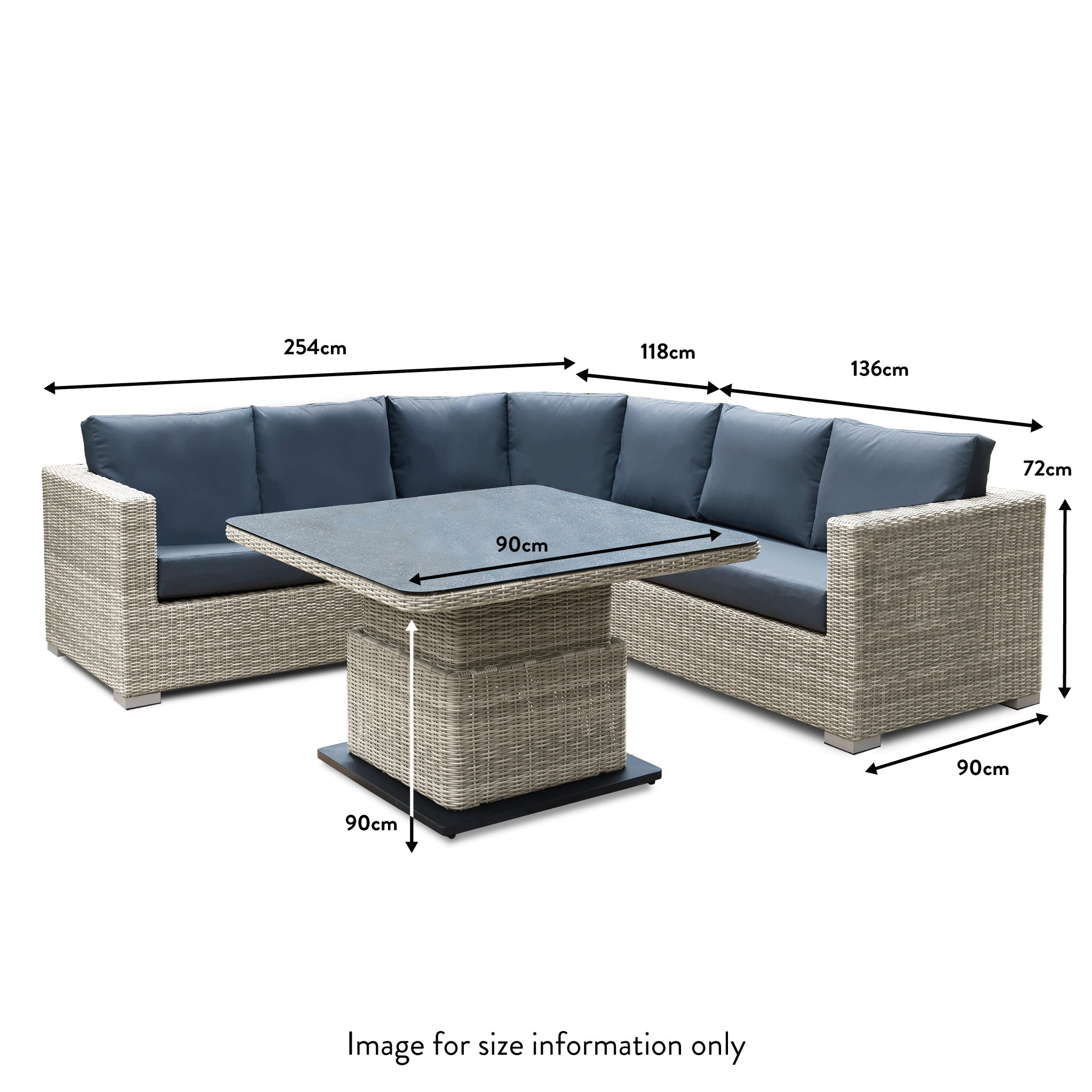 Round deals corner sectional