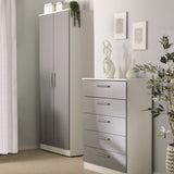 Blakely Grey and White 3 Piece Bedroom Set