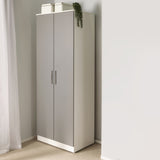 Blakely Grey and White 2 Door Wardrobe