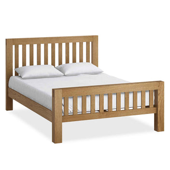 Abbey Grande Oak Bed Frame | Solid Wood | Waxed Oak – Roseland Furniture