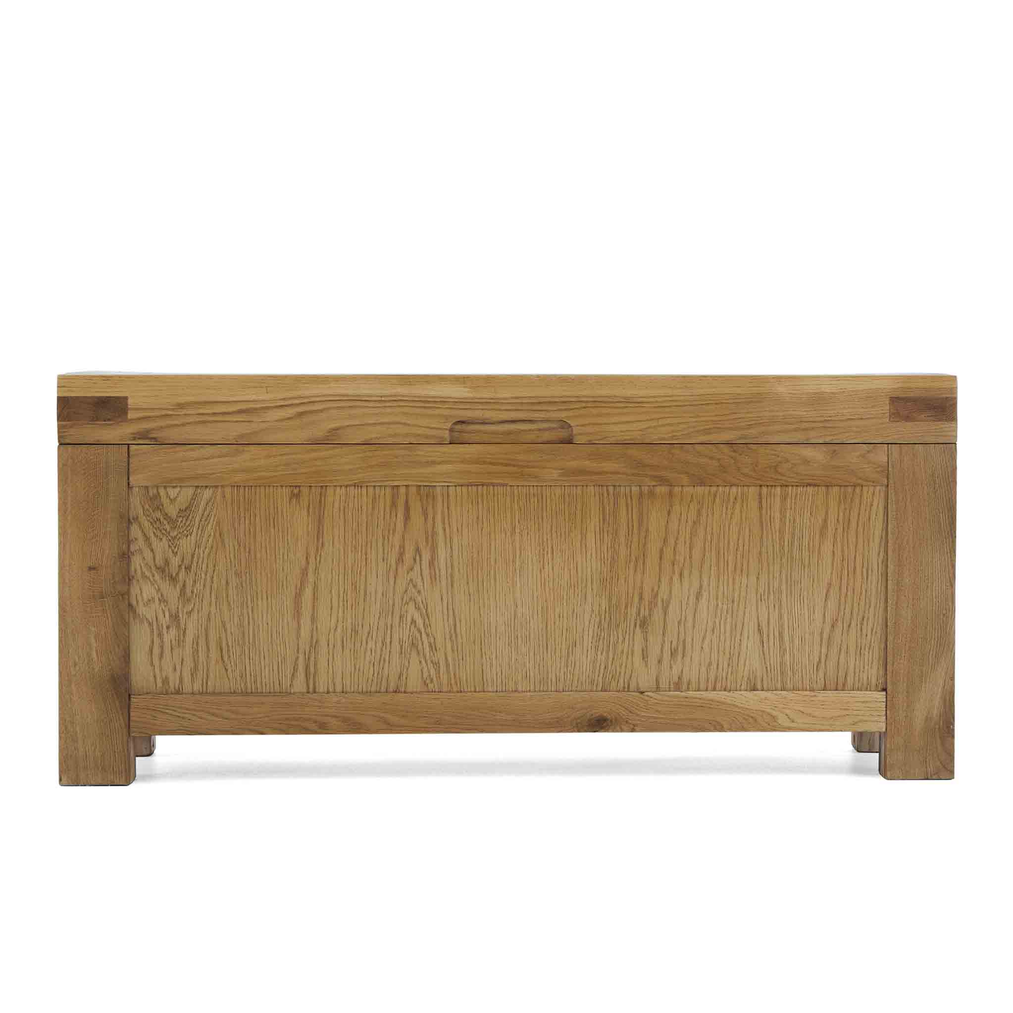 Abbey Grande Chunky Oak Blanket Box Chest Trunk Solid Waxed