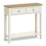 The Windsor Cream Painted Console Table with Storage Drawers from Roseland Furniture