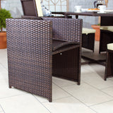 Cannes Brown 8 Seater Rattan Cube Dining Set