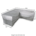 Milan Corner Grey Outdoor Furniture Heavy Duty Cover