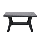 Faro Black 4 Seat Garden Lounge Set Coffee Table