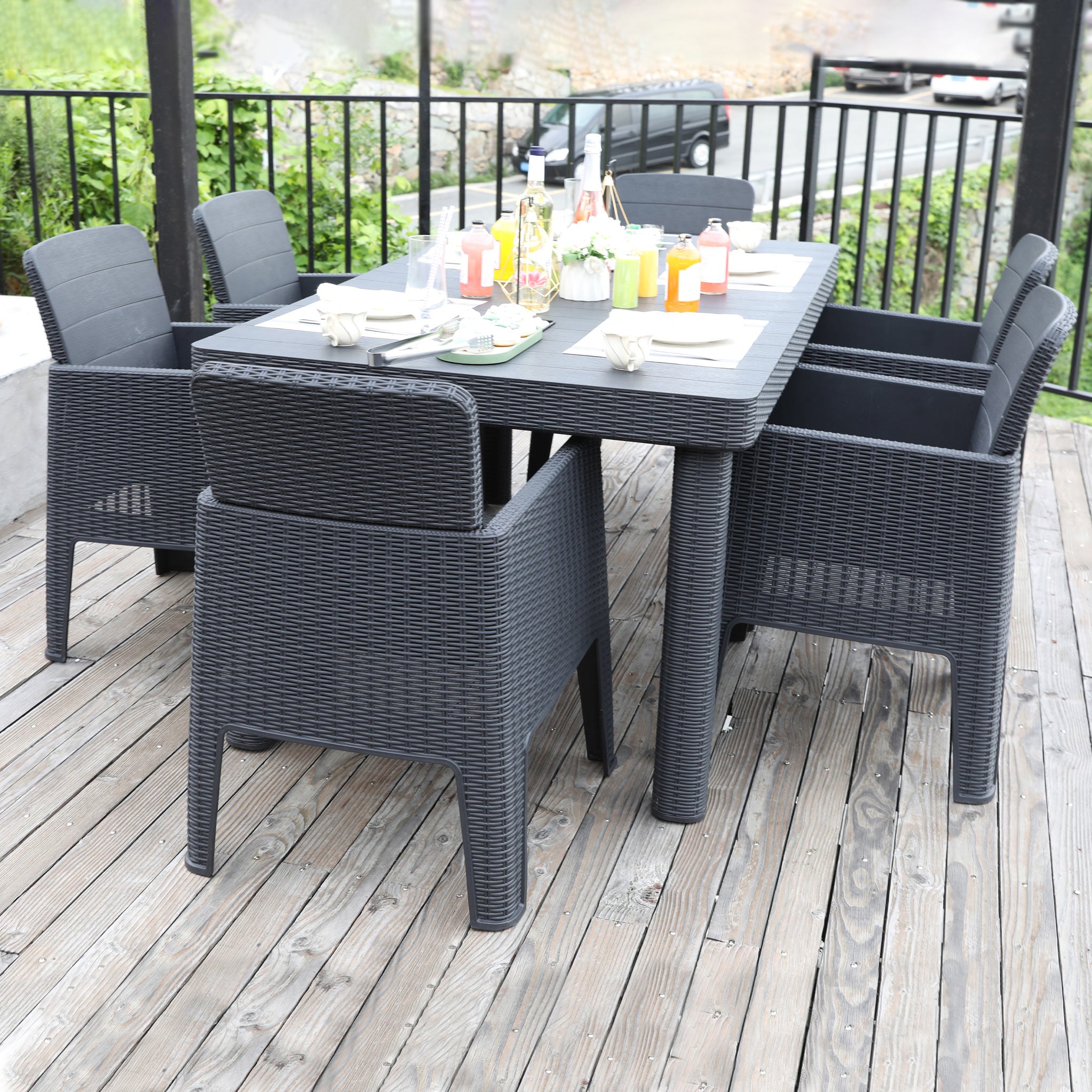 Oblong garden table hot sale