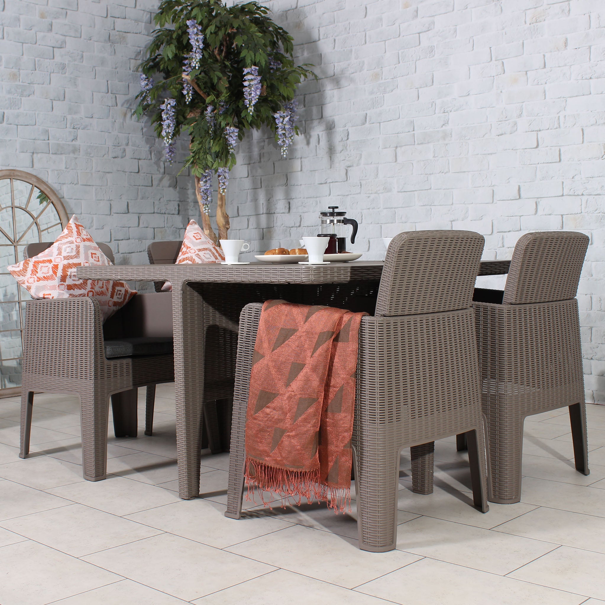 Jolly rattan clearance dining set