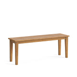 Fran Oak 120cm Large Dining Bench from Roseland Furniture