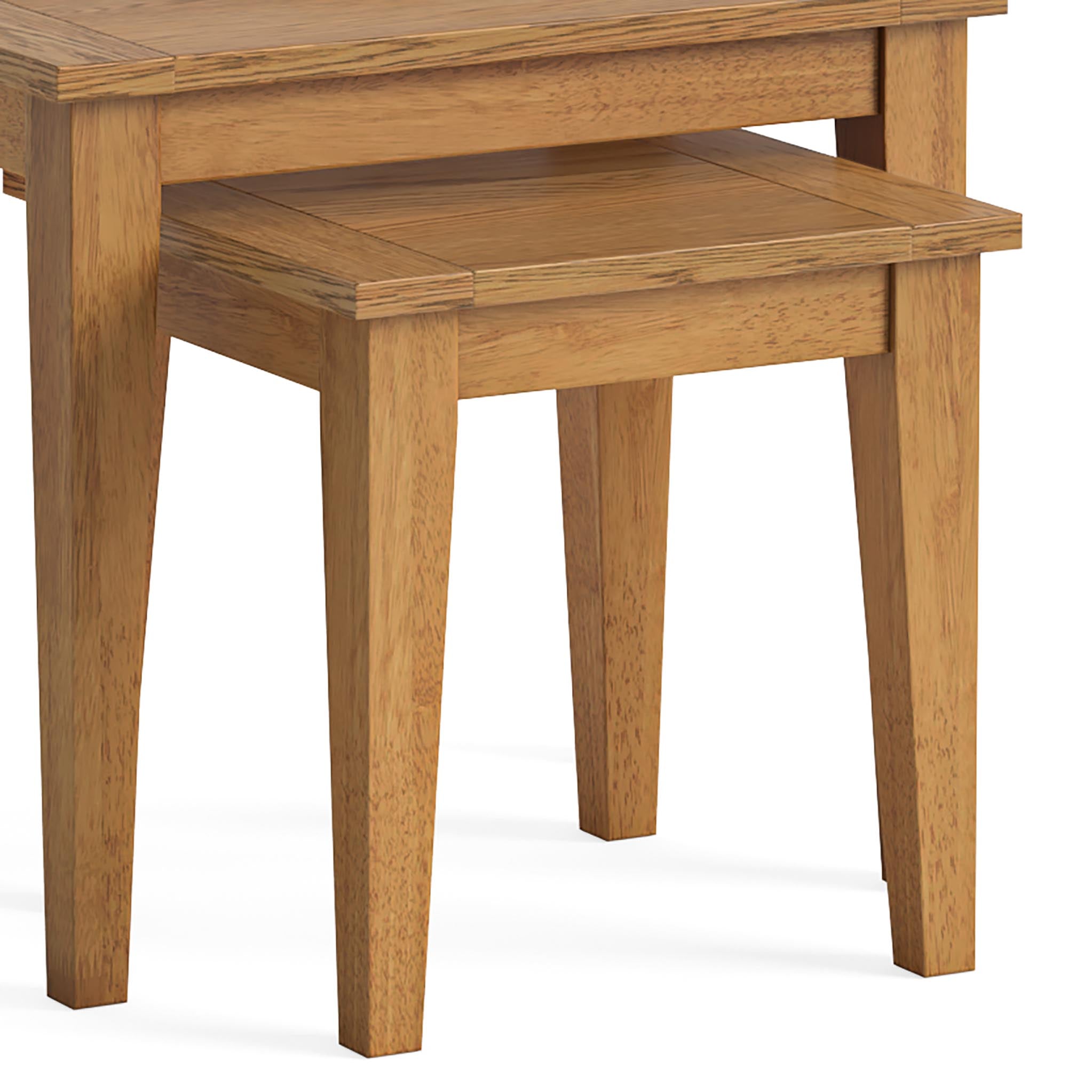 Solid oak nest of deals tables argos