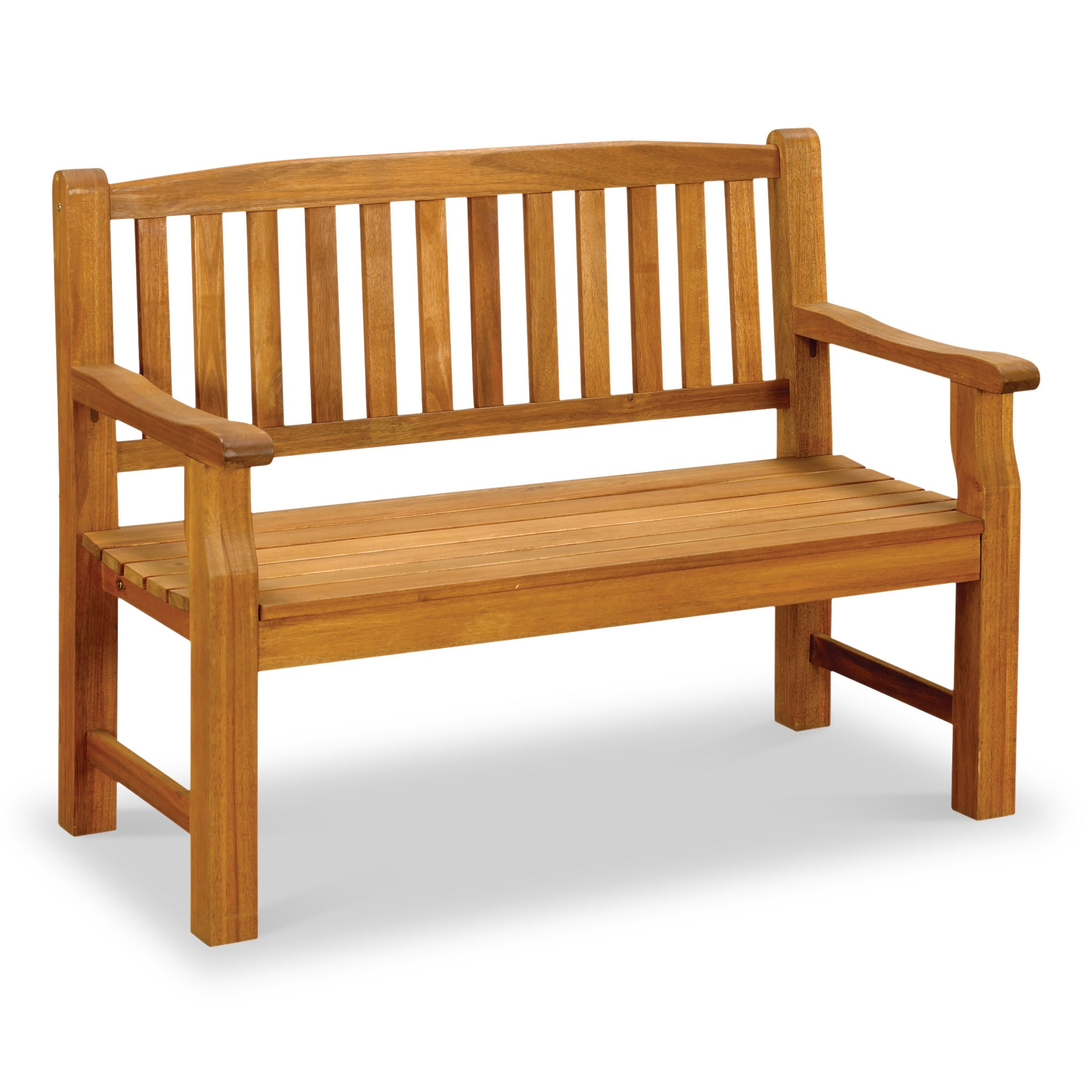 Acacia wood patio deals bench